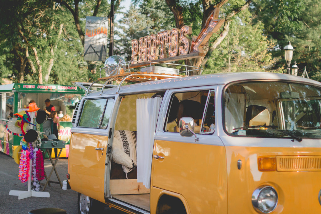 Volkswagen Bus | VW Photo booth bus | Southwest Michigan Event | Photo booth bus | west Michigan event | vintage | bohemian wedding | hippie style | 77 Kombi | air cooled | Michigan photographer | michigan events | barefoot wedding | outdoor wedding ideas